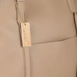 Mast & Harbour Textured Structured Shoulder Bag With Buckle image 3