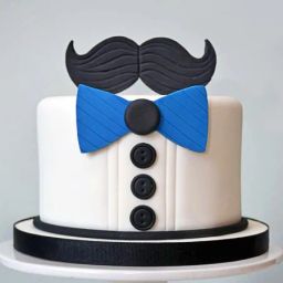 Mustache Theme Cake (1.5 Kg)-image-35