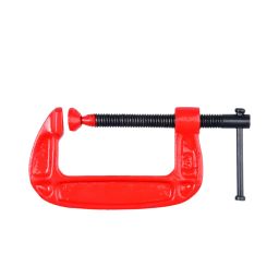 3 Inch C-Clamp 80mm G-Clamp With Comfortable Grip And Adjustable Screw For Woodworking, Metalworking, And More - RS75713 Inch C-Clamp 80mm G-Clamp With Comfortable Grip And Adjustable Screw For Woodworking, Metalworking, And More - RS7571-10