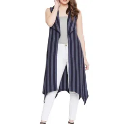 Hypernation Navy Striped Shrug-picture-36
