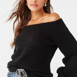 Forever 21 Black Textured Sweater-image-45