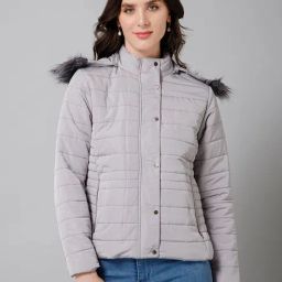 Cantabil Grey Detachable Hooded Jacket-image-37