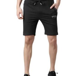 Force NXT Charcoal Black Cotton Regular Fit Shorts-75