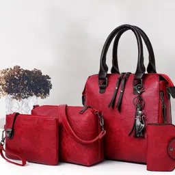DressBerry PU Structured Handheld Bag-image-56