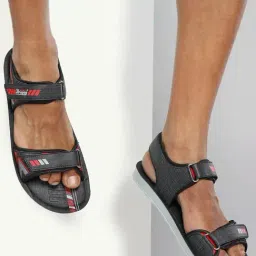 Paragon Men's Black Floater Sandals-image-55