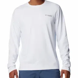 Columbia White Regular Fit Self Pattern Sports T-Shirt-image-59