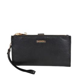SASSORA Lyla Black Leather Bi-Fold Wallet-picture-16