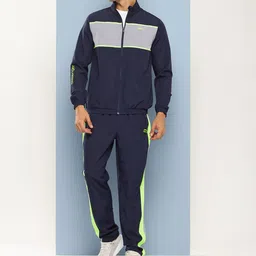 Slazenger Colourblocked Mock Collar Ultra-Dry Sports Tracksuits-picture-23