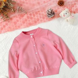 FOREVER FRIDAY Girls Round Neck Cardigan Sweater-17
