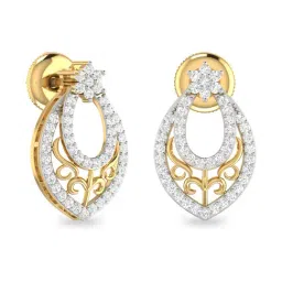 PC Jeweller Theodora 18k Gold Earrings for Women-image-9