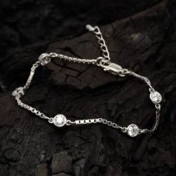 Clara Grazia 92.5 Sterling Silver Swarovski Zirconia Bracelet-image-30