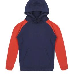 Plum Tree Kids Navy & Red Solid Full Sleeves Hoodie Sweatshirt-picture-27