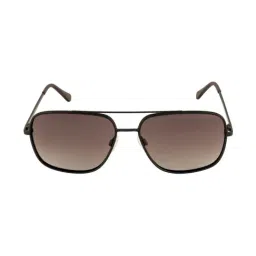 Opium Brown Rectangular Polarized Sunglasses for Men-1
