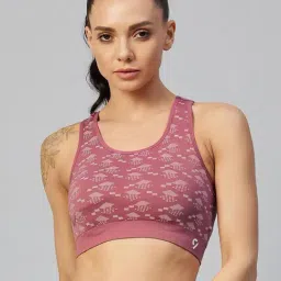 C9 Airwear Mauve Self Print Sports Bra-image-39