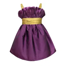 A.T.U.N. Wine & Gold Solid Dress-image-85