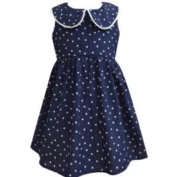 A.T.U.N. Navy Blue Printed Dress-image-69