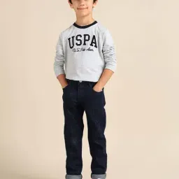 U.S. Polo Assn. Boys Navy Cotton Solid Jeans-picture-28