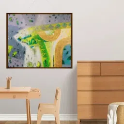 The Art House Abstract Multicolor Canvas Painting-image-48