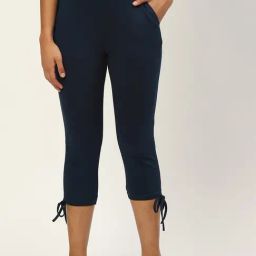 BRINNS Blue Mid Rise Cropped Capris-image-41