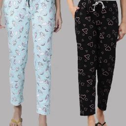 Kryptic Black & Aqua Printed Pyjamas - Pack of 2-picture-47