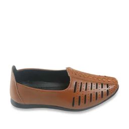 Tiny Bugs Kids Tan Ethnic Shoes-image-29