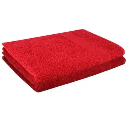 Dollar Carmine & Bright Red 400 GSM 100% Cotton Bath Towels - Set of 2-image-68