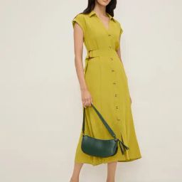 LOV by Westside Green A-Line Belted Dress-image-91
