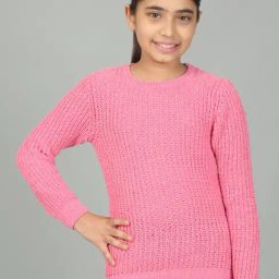 Cantabil Kids Pink Textured Sweater-picture-12