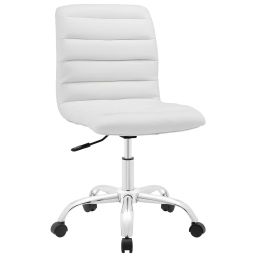 Exclusive Furniture COCHW05 Leatherette Upholstery Office Chair White-image-35