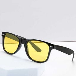 LEGEND EYEWEAR Unisex Yellow Lens & Black Square Sunglasses with UV Protected Lens-11
