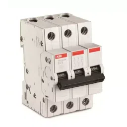 ABB 63 A, 3 Pole C Curve Miniature Circuit Breaker, SW203M-C63 image 1