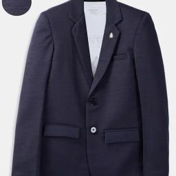 Charchit Navy Cotton Comfort Fit Blazer with T-Shirt-picture-35
