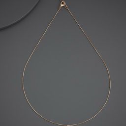 Kushal's Fashion Jewellery Rose Gold-Plated Zircon Studded Party Pendants With Chains-image-96