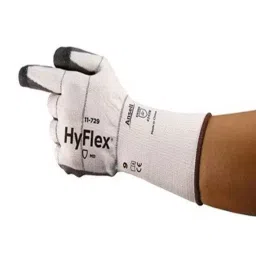 Ansell HyFlex 11-729 Black HPPE Nylon Spandex Cut Resistant Gloves Size 11 Polyurethane Coating, 11729110-picture-24