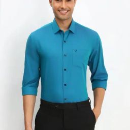 Allen Solly Blue Cotton Slim Fit Shirt-picture-42