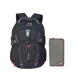 SWISS MILITARY 31 L Multicolor Polyester Laptop Bagpack & Wallet Combo, LBP76A_TW2-image-64