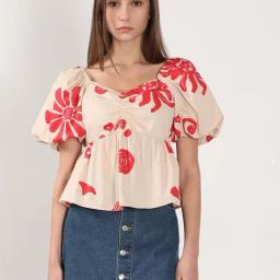 Vero Moda Ecru Printed Top-picture-4