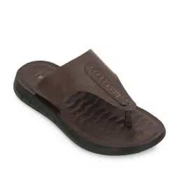 Liberty Men's Brown Flip-Flops-picture-15