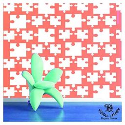 Kayra Decor Puzzle 16x24 Inch Wall Design Stencil Painting KHSNT024-image-74
