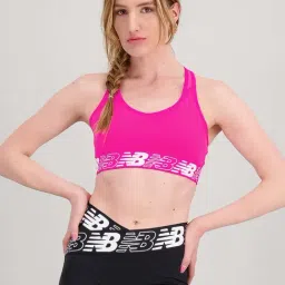 New Balance Pink Printed Sports Bra-picture-8