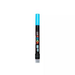 Uni Posca PCF-350 8 mm Ultra-Fine Tip Light Blue Ink Water Based Posca Marking Brush (Pack of 5 Pcs)-39