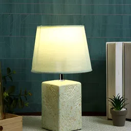 TAYHAA Green Ceramic Contemporary Frustum Shaped Table Lamp-15