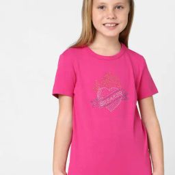 KIDS ONLY Pink Embellished T-Shirt-image-24