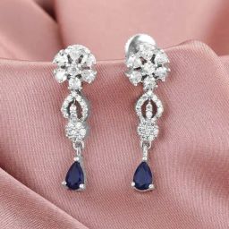 GIVA 92.5 Sterling Silver Drop of Ocean Earrings for Women-picture-17