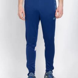 Adidas Blue Regular Fit Striped Sports Trackpants-image-49