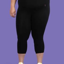 Twinbirds Black Cotton Skinny Capris-image-28