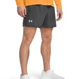 UNDER ARMOUR Gray Slim Fit Solid Shorts-picture-42