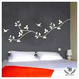 Kayra Decor Flying Birds 93x34 Inch Wall Design Stencil Painting KHSNT236-image-31