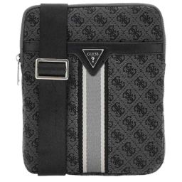 Guess Coal & Black Milano Compact Self Design Cross Body Bag-image-21