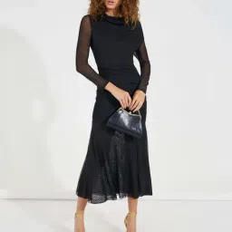 Styli Black Bodycon Dress-image-6